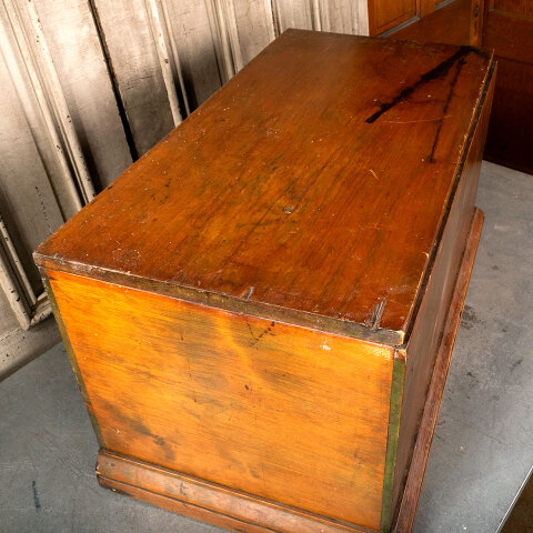 #44782 Antique Pine Blanket Chest image 2