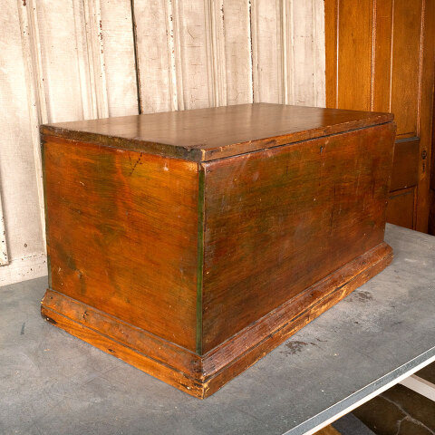 #44782 Antique Pine Blanket Chest image 3