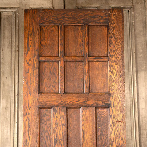 #44849 32x90 Antique 3 Panel Oak Interior Door image 6