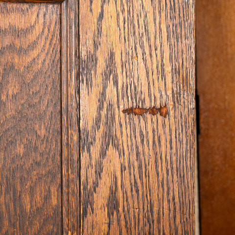 #44849 32x90 Antique 3 Panel Oak Interior Door image 8