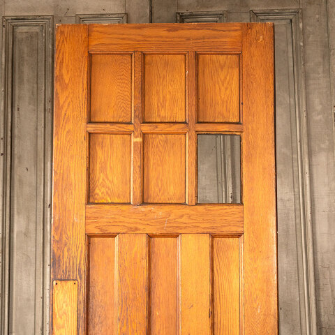 #44850 32x89 Antique 3 Panel Oak Interior Door image 5