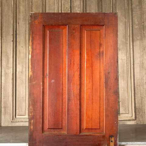 #44897 32x79 Salvaged Antique 4 Panel Interior Door image 2