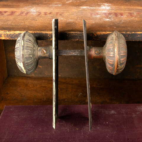 #44940 Antique Mallory Wheeler Door Hardware Set image 5