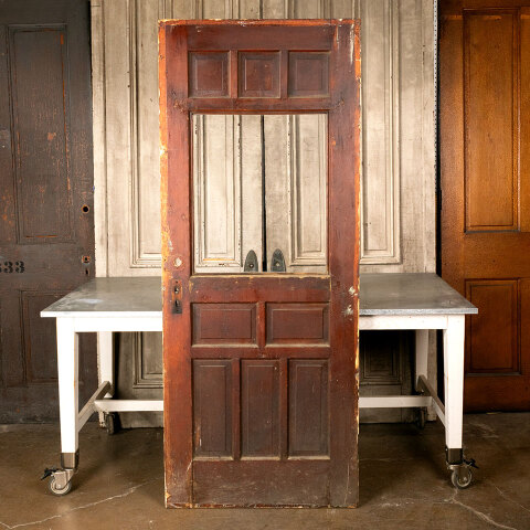 #44951 32x79 Salvaged Antique Victorian Entry Door image 5