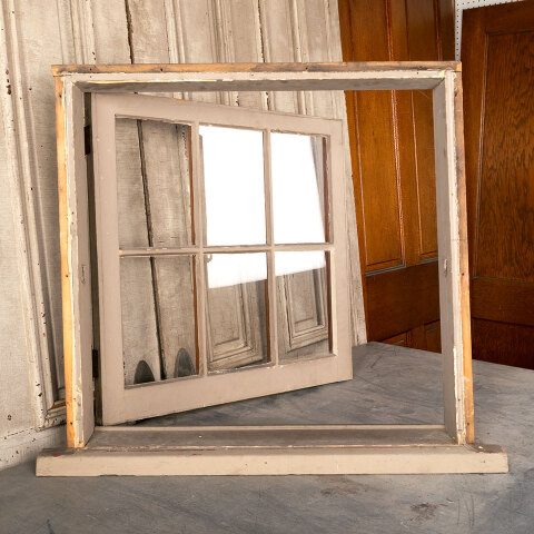 #44974 Salvaged Antique 6 Divided Lite Window image 8