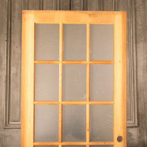 #45036 36x80 Modern 15 Lite Wood French Door image 2