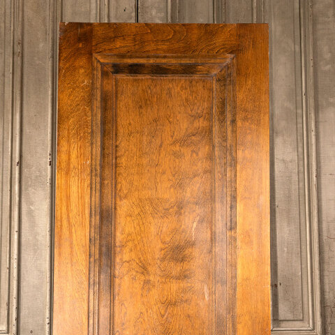 #45318 26x80 Salvaged Antique 1 Panel Interior Door image 2