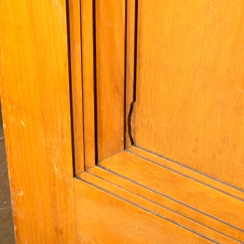 #45318 26x80 Salvaged Antique 1 Panel Interior Door image 8