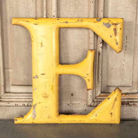 #45328 Salvaged Antique Metal Building Sign Letters image 6