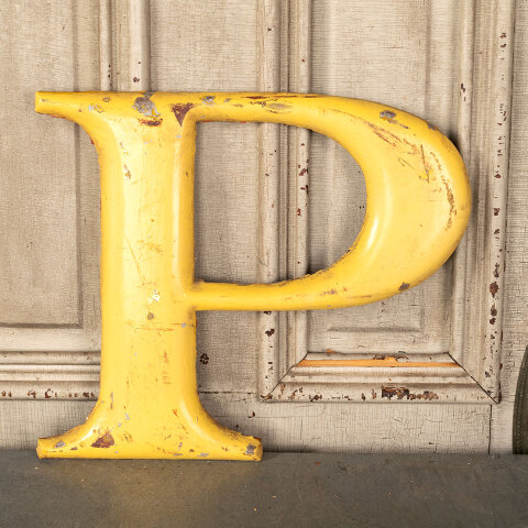 #45328 Salvaged Antique Metal Building Sign Letters image 7