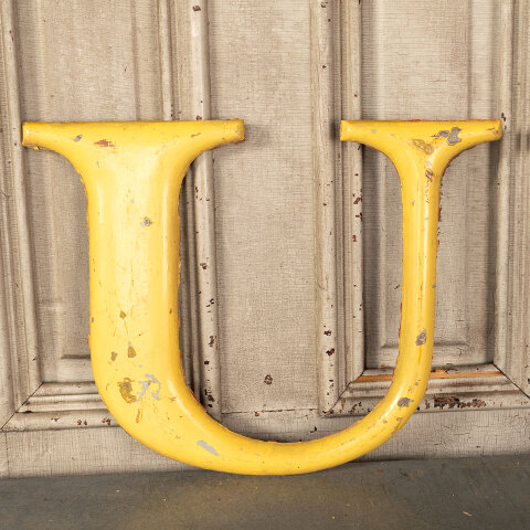 #45328 Salvaged Antique Metal Building Sign Letters image 8