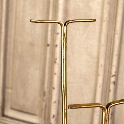 #45391 Antique Brass Hand Towel Wash Cloth Stand image 4