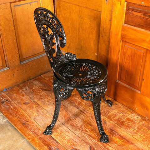 #45412 Vintage Style Cast Aluminum Garden Chair image 7