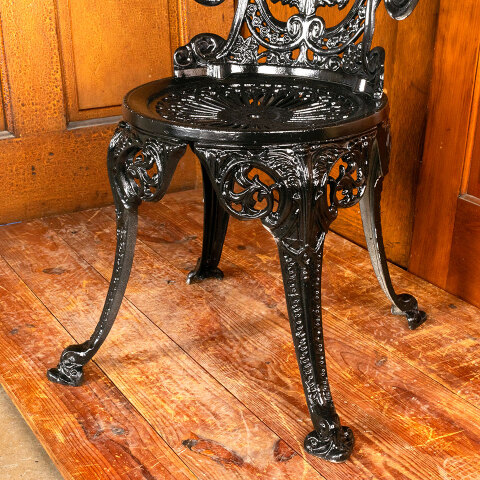 #45413 Vintage Style Cast Aluminum Garden Chair image 4