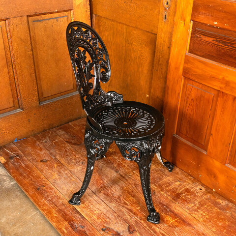 #45413 Vintage Style Cast Aluminum Garden Chair image 6