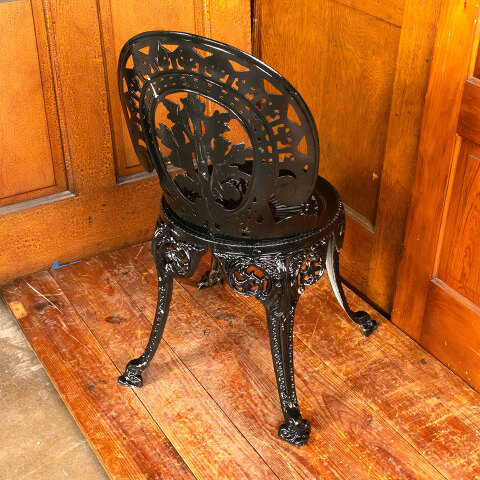 #45413 Vintage Style Cast Aluminum Garden Chair image 8