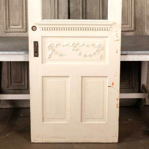 #45431 32x89 Salvaged Antique Half Lite Entry Door image 3