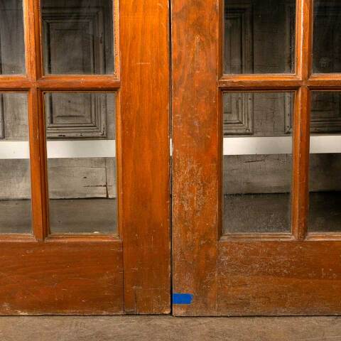 #45562 60x79 Antique Pine 15 Lite French Doors image 3