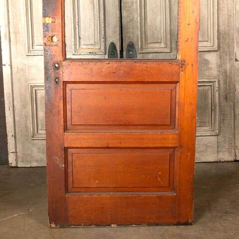 #45626 34x83 Salvaged Antique Half Lite Entry Door image 3