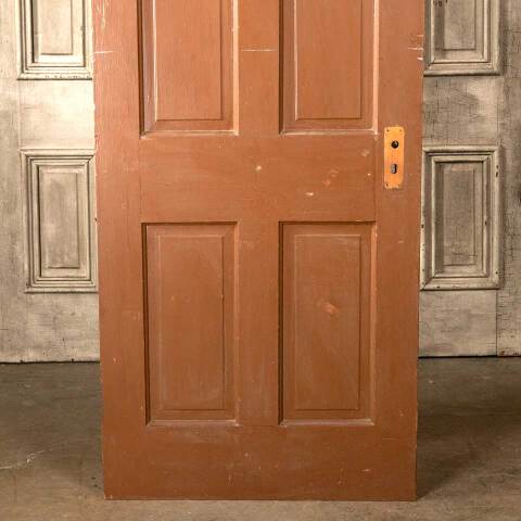#45629 30x77 Salvaged Antique 4 Panel Interior Door image 6