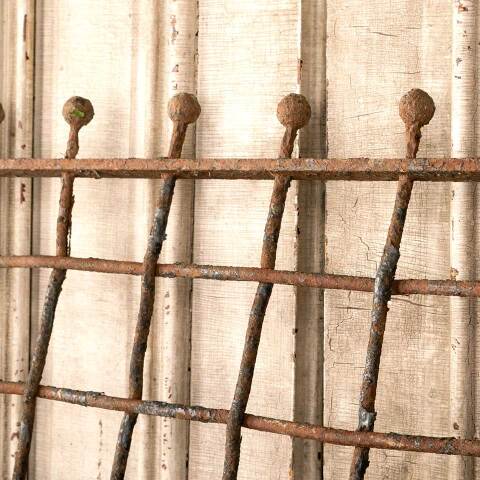 #45712 Antique Wrought Iron Window Grate Cover image 5