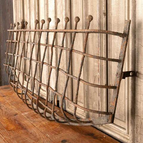 #45713 Antique Wrought Iron Window Grate Cover image 4