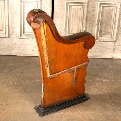 #45735 Salvaged Carved Wood Church Pew End image 7