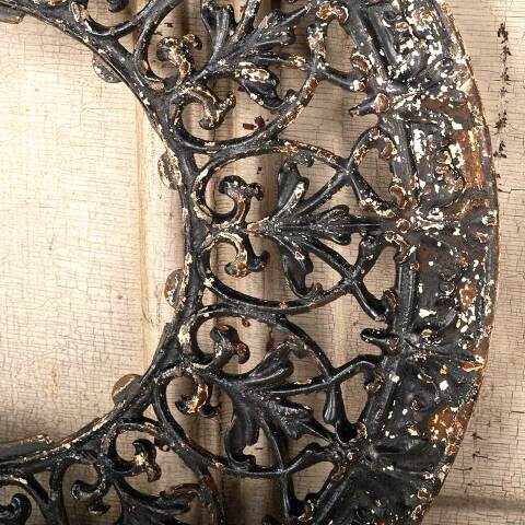 #45763 Salvaged Antique Cast Iron Heat Grate Cover image 3