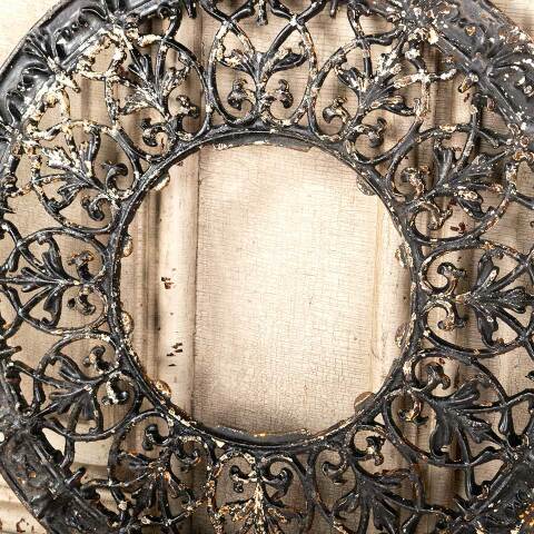 #45763 Salvaged Antique Cast Iron Heat Grate Cover image 4