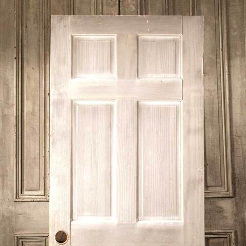 #45786 30x77 Salvaged 6 Panel Wood Interior Door image 2