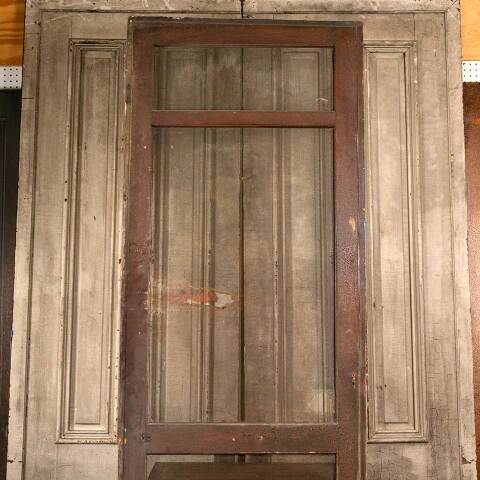 #45799 32x95 Salvaged Antique Wood Screen Door image 6