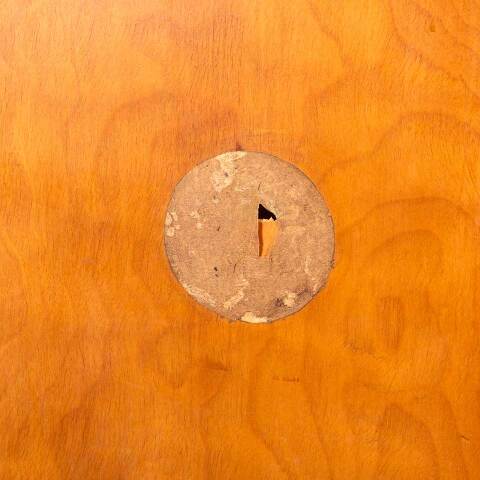 #45814 32x79 Vintage Interior Door w/ Leaded Glass image 4