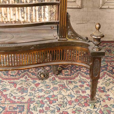 #45845 Salvaged Antique Ornate Gas Fireplace Insert image 5