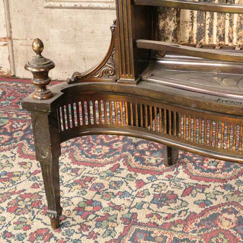 #45845 Salvaged Antique Ornate Gas Fireplace Insert image 7