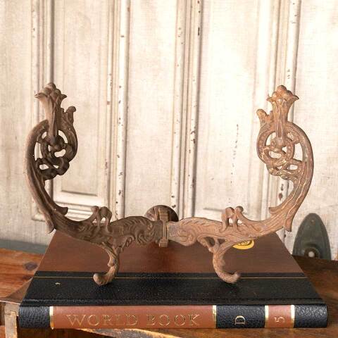 #45850 Antique Ornate Cast Iron Hall Tree Hook image 7