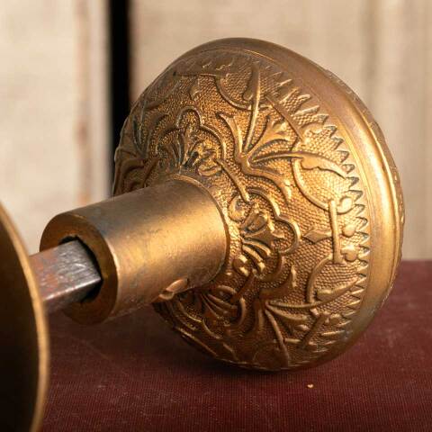 #45881 Antique Mallory Wheeler Doorknob Hardware image 7