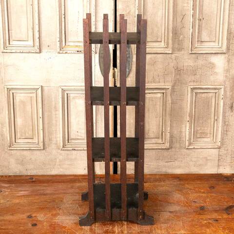 #45905 Antique Arts & Crafts Wood Plant Stand image 4