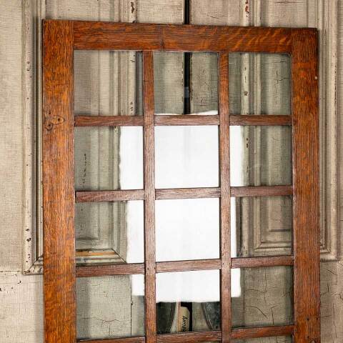 #45922 Antique Oak Divided Lite Cabinet Door image 2