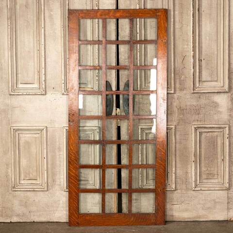 #45922 Antique Oak Divided Lite Cabinet Door image 5