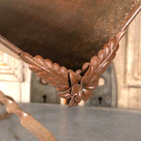 #45967 Antique Ornate Wrought Iron Table Base image 7