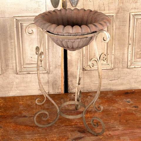 #45970 Vintage Repurposed Garden Urn Planter Stand image 5