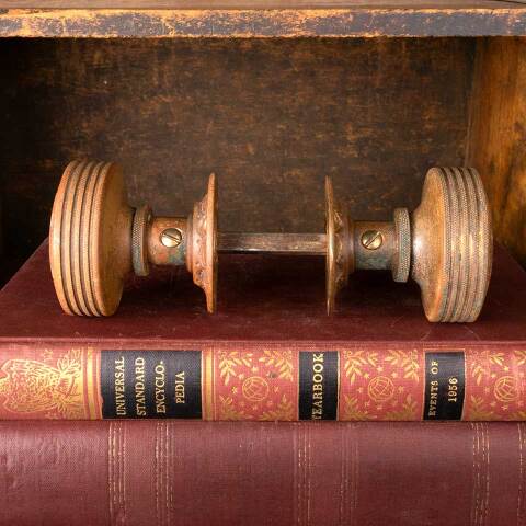 #46026 Antique Nimick & Brittan Doorknob Hardware image 3