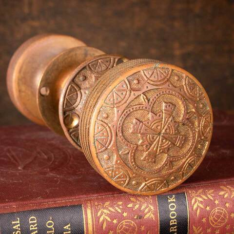 #46026 Antique Nimick & Brittan Doorknob Hardware image 4