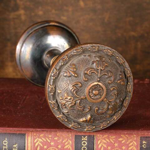 #46028 Antique Bronze Taylor & Boggis Doorknobs image 4