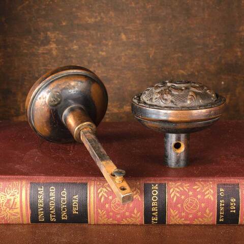 #46028 Antique Bronze Taylor & Boggis Doorknobs image 6