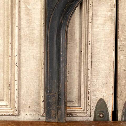 #46042 Salvaged Antique Cast Iron Fireplace Surround image 5