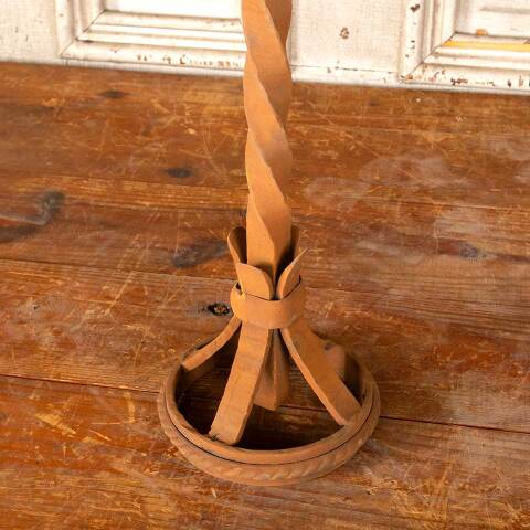 #46077 Salvaged Antique Wrought Iron Metal Stand image 2