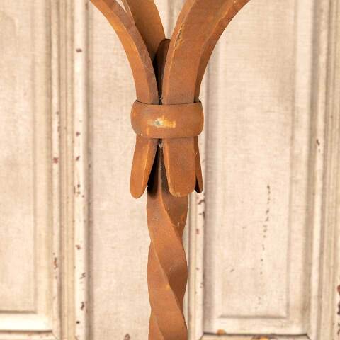 #46077 Salvaged Antique Wrought Iron Metal Stand image 4