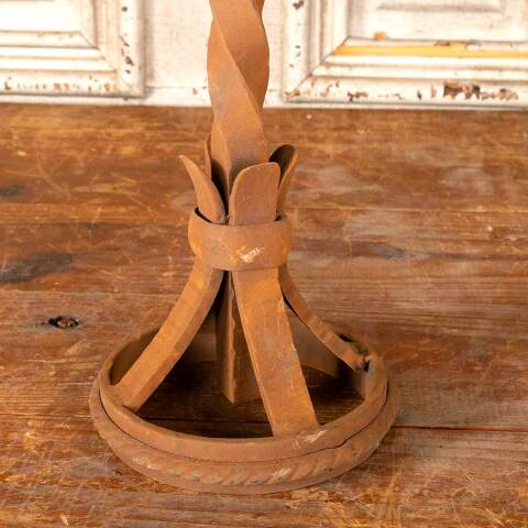 #46077 Salvaged Antique Wrought Iron Metal Stand image 6
