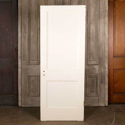 #46121 30x77 Antique 2 Panel Painted Interior Door image 4